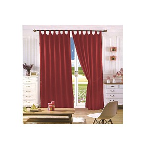 Saténové závěsy Home Art - 2 kusy vínová 150x160
