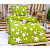Mikroplyšové povlečení Premium 140x200+70x90 Hvězdy v zeleném