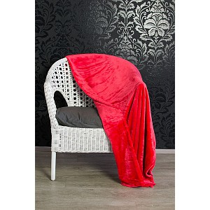 Mikroflanelová deka Premium 150x200 - Červená