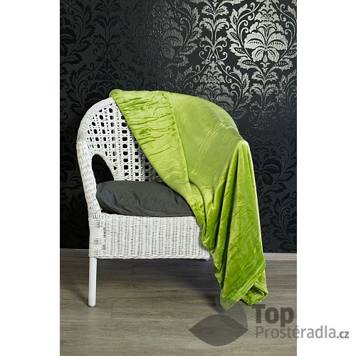 Mikroflanelová deka Premium 150x200 - Zelená