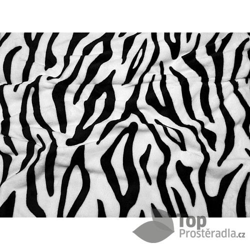 Deka mikroflanel 150x200 - Zebra