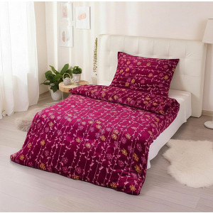 Mikroplyšové povlečení Premium 140x200+70x90 Vínové liány