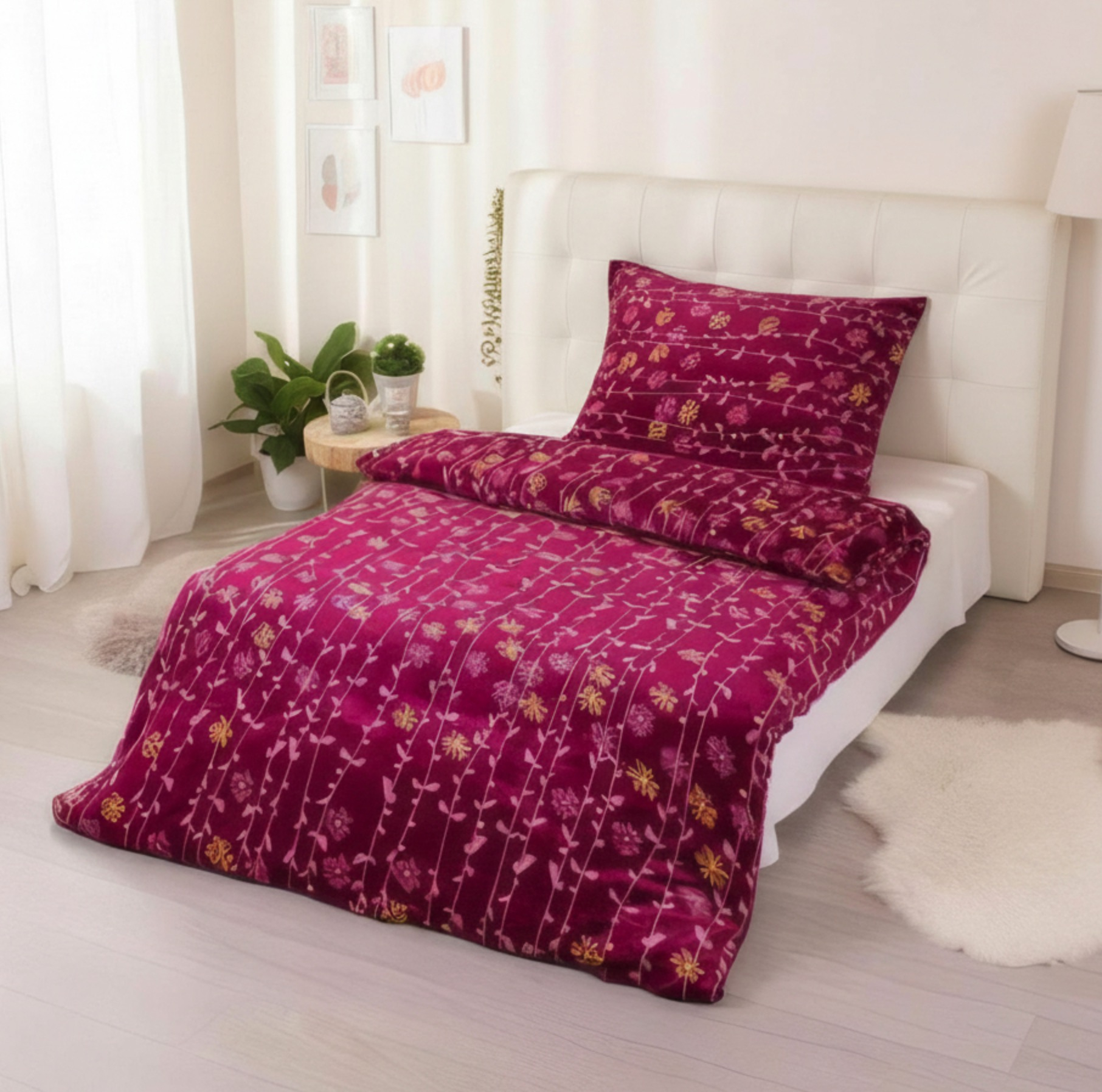 TP Mikroflanelové povlečení Exclusive 140x200 + 70x90 - Vínové liány