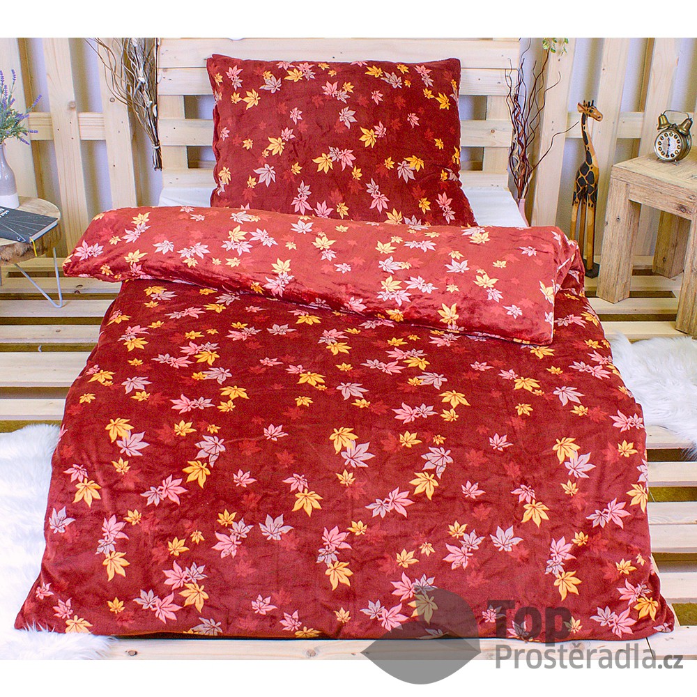 Povlečení mikroflanel Exclusive 140x200 + 70x90 - Padající listí