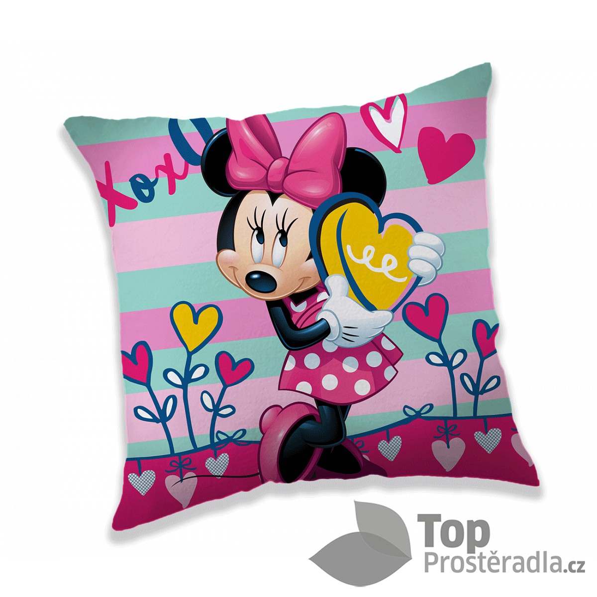 Dekorační polštářek 40x40 cm - Minnie XOXO