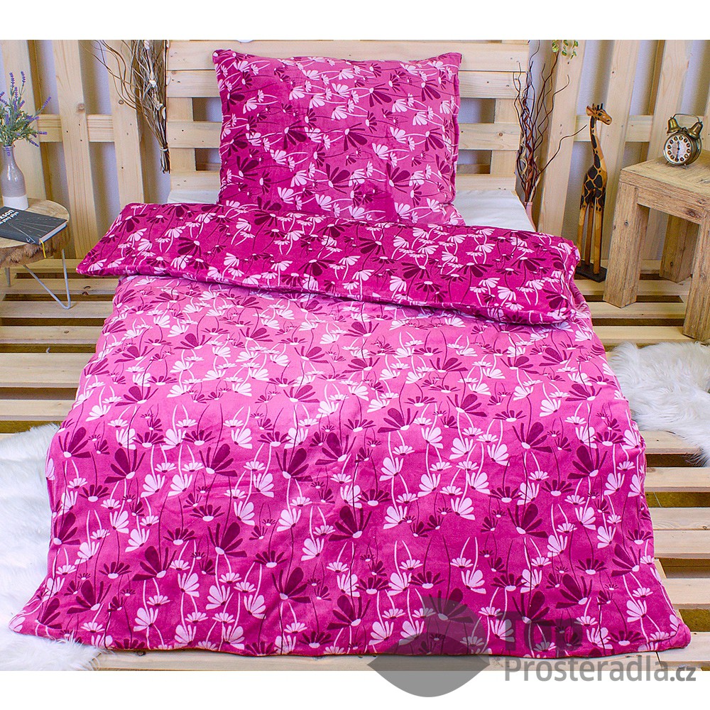 Povlečení mikroflanel Exclusive 140x200 + 70x90 - Flowers
