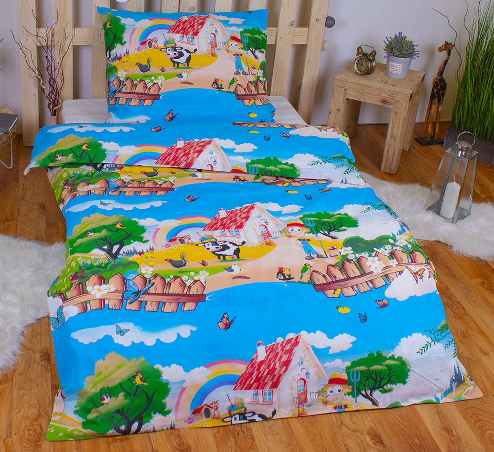 TP Bavlněné povlečení 140x200+70x90 - Život na statku