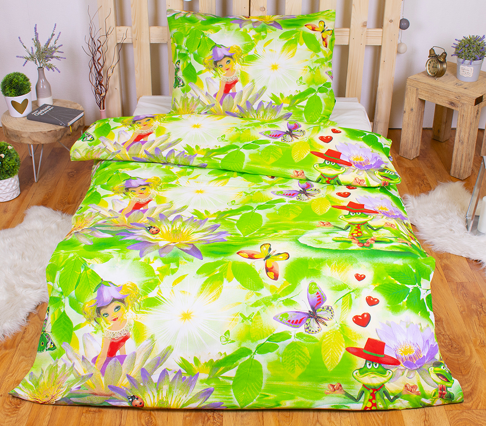 TP Bavlněné povlečení 140x200+70x90 - Luční víla