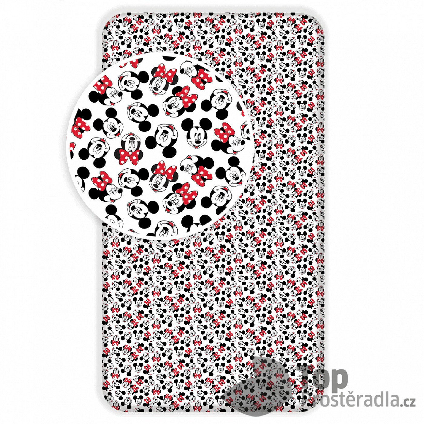 TOP Bavlněné povlečení 90x200 Mickey and Minnie London Telephone