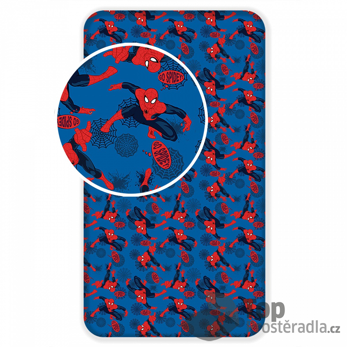 Dětské bavlněné povlečení 90x200 Spiderman SpiderWeb