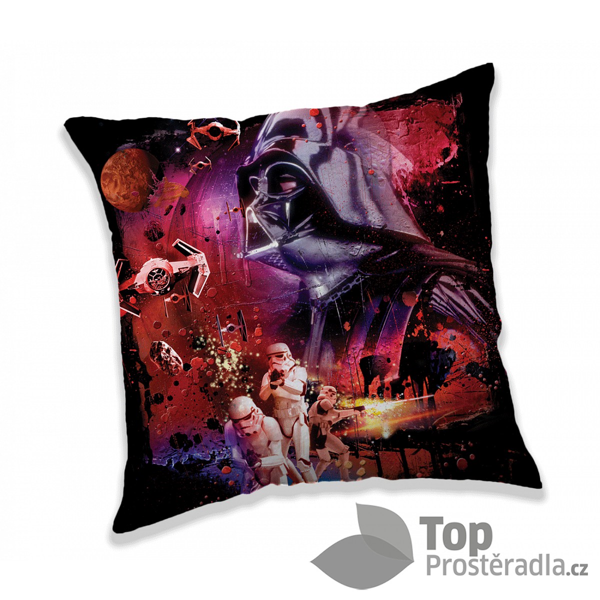 Dekorační polštářek 40x40 cm - Star Wars dark power