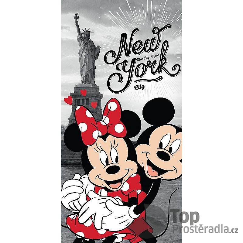 TP Osuška 70x140 - Mickey & Minnie v NY