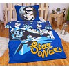 Bavlněné povlečení 140x200+70x90 Star Wars Blue