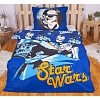 Bavlněné povlečení 140x200+70x90 Star Wars Blue