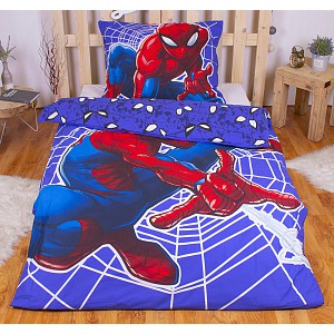 Bavlněné povlečení 140x200+70x90 Spiderman lightings ve tmě svítí