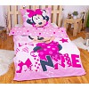 Bavlněné povlečení 140x200+70x90 Minnie pink ve tmě svítí