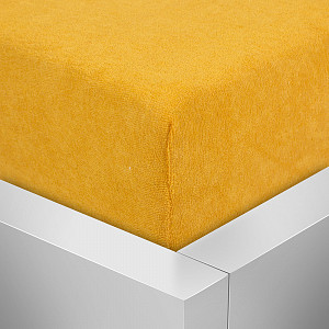 Froté prostěradlo 90x200 Premium - Zlatá