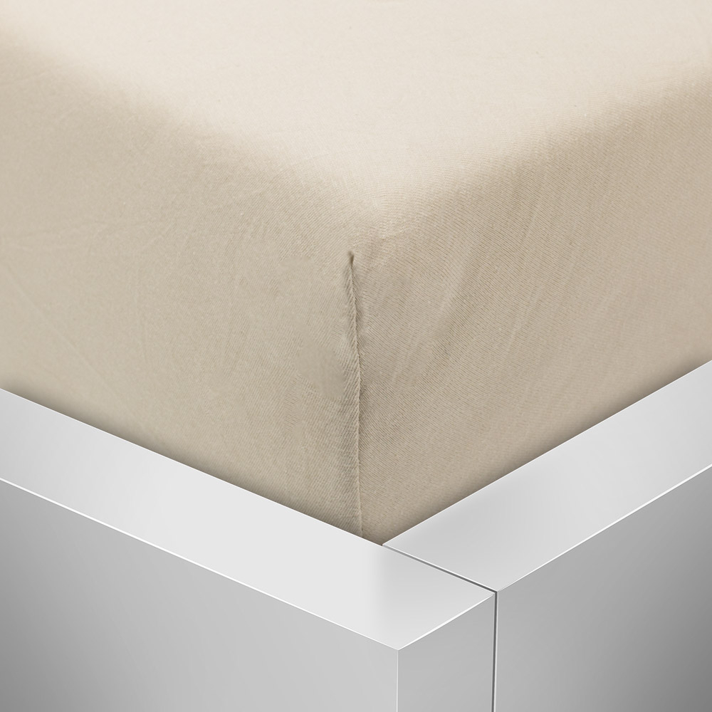 TP Jersey prostěradlo 140x200 Premium - Béžová