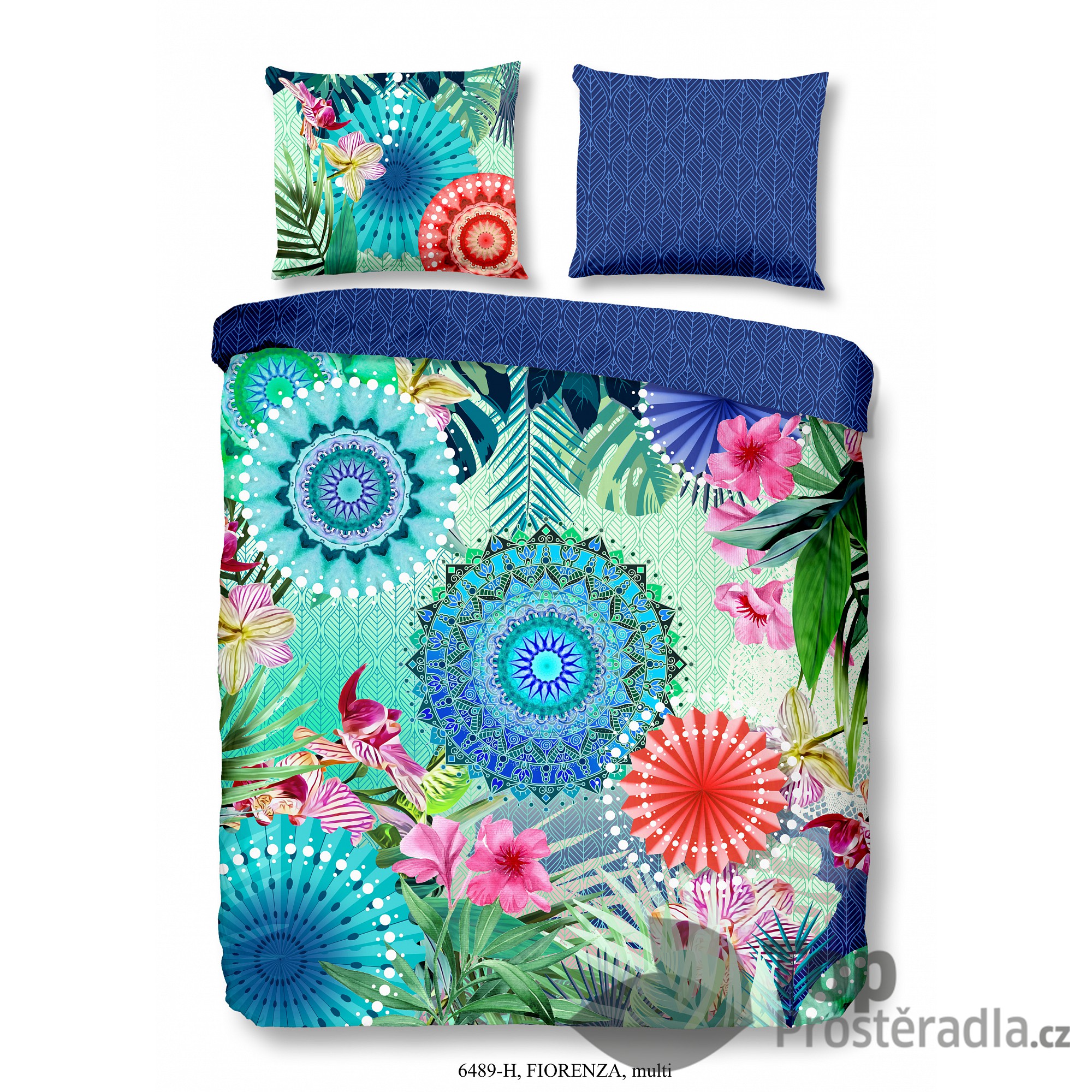 TOP Povlečení bavlněný satén HIP DeLuxe 140x200+70x90 Fiorenza