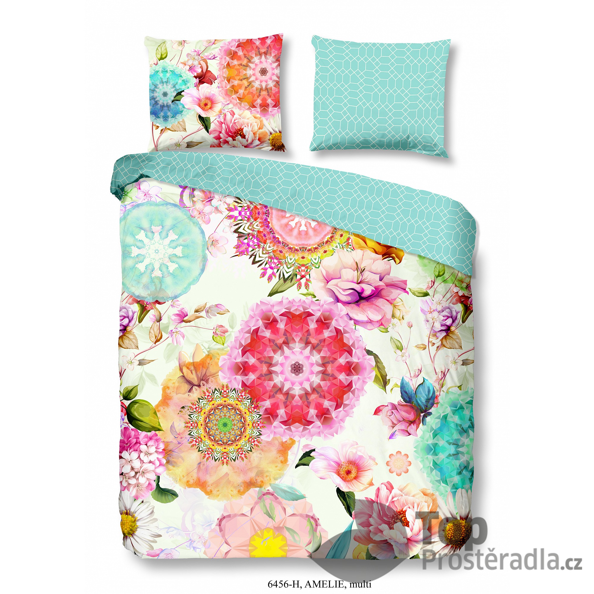 TOP Povlečení bavlněný satén HIP DeLuxe 220x200+2x70x90 Amelie