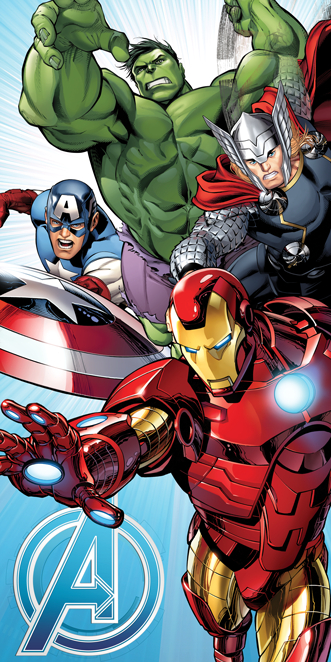 TP Osuška 70x140 - Avengers Light blue
