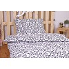 Polybavlna povlečení PREMIUM 140x200+70x90 Černobílý orient