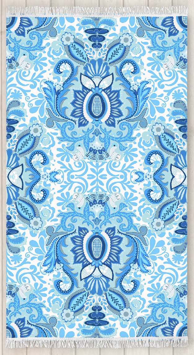 Fotografie TP Plážová osuška DeLuxe Happiness 100x180 - Yogi