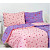 Bavlněné povlečení DELUXE 140x200+70x90 Fleur fialová