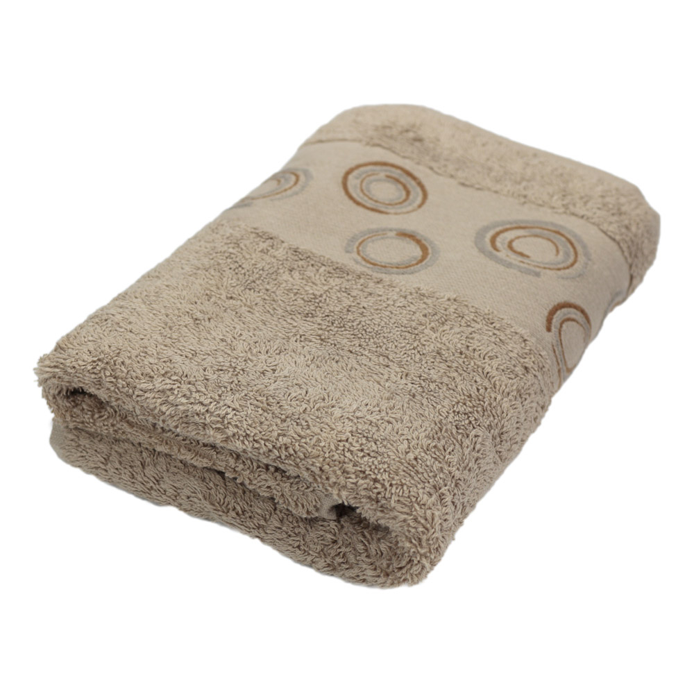 Fotografie TP Froté ručník EXCLUSIVE - Circles béžové