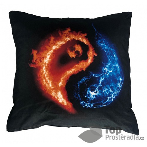 Set 3D povlak 45x45 - Jin & Jang + polštář