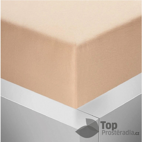 Jersey prostěradlo 140x200 Premium - Světle lososová