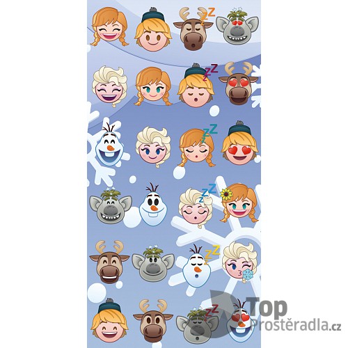 Osuška 70x140 - Frozen emoji