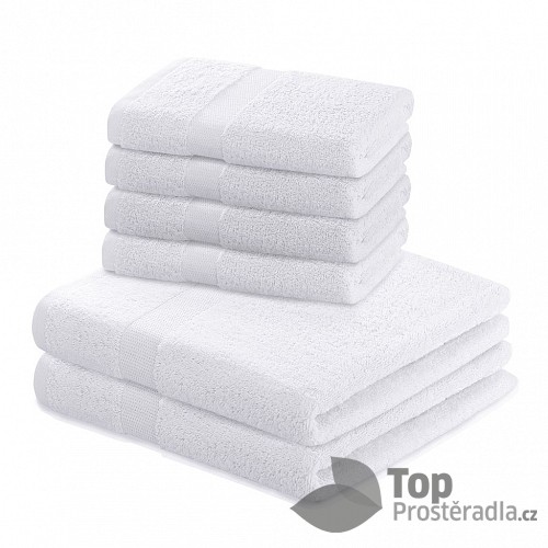 Set luxusních froté ručníků a osušek MARINA 4+2 Bílý