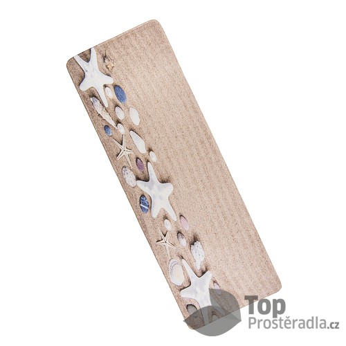 3D Podlahová předložka 60x180 Mořská pláž - písek