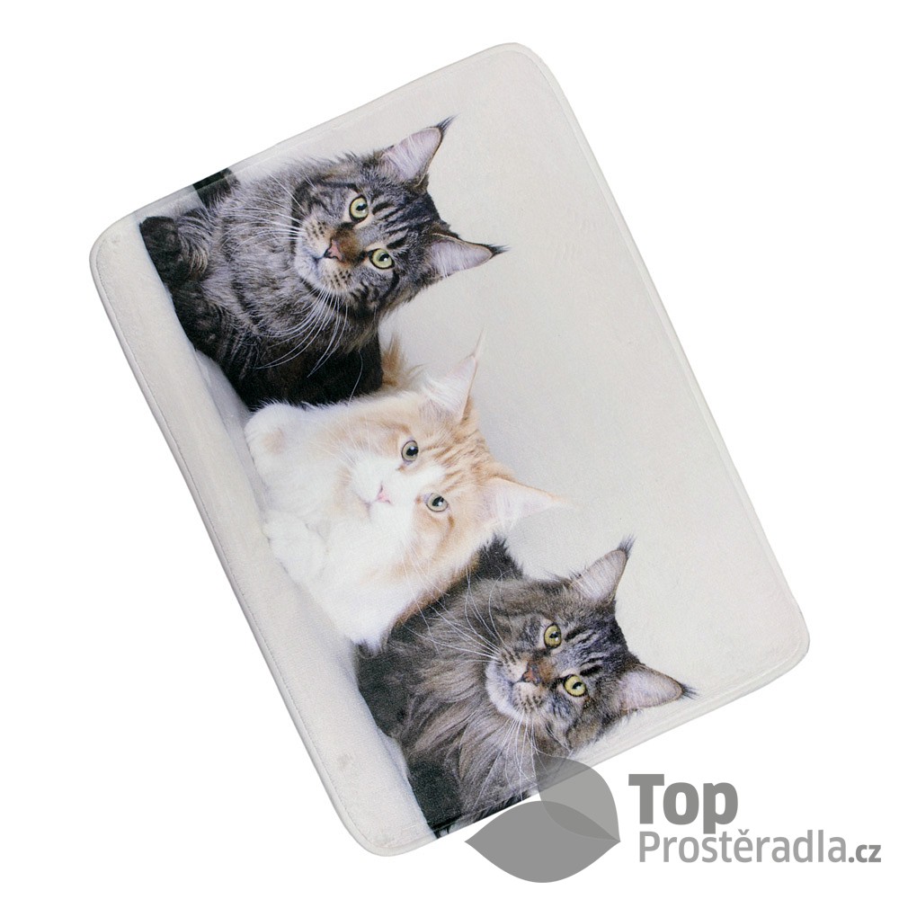 TP 3D Podlahová předložka 50x70 Tři kočky
