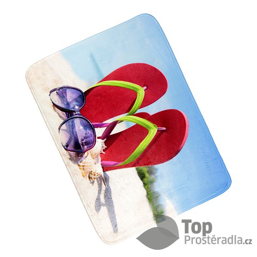 3D Podlahová předložka 50x70 Pláž pohoda