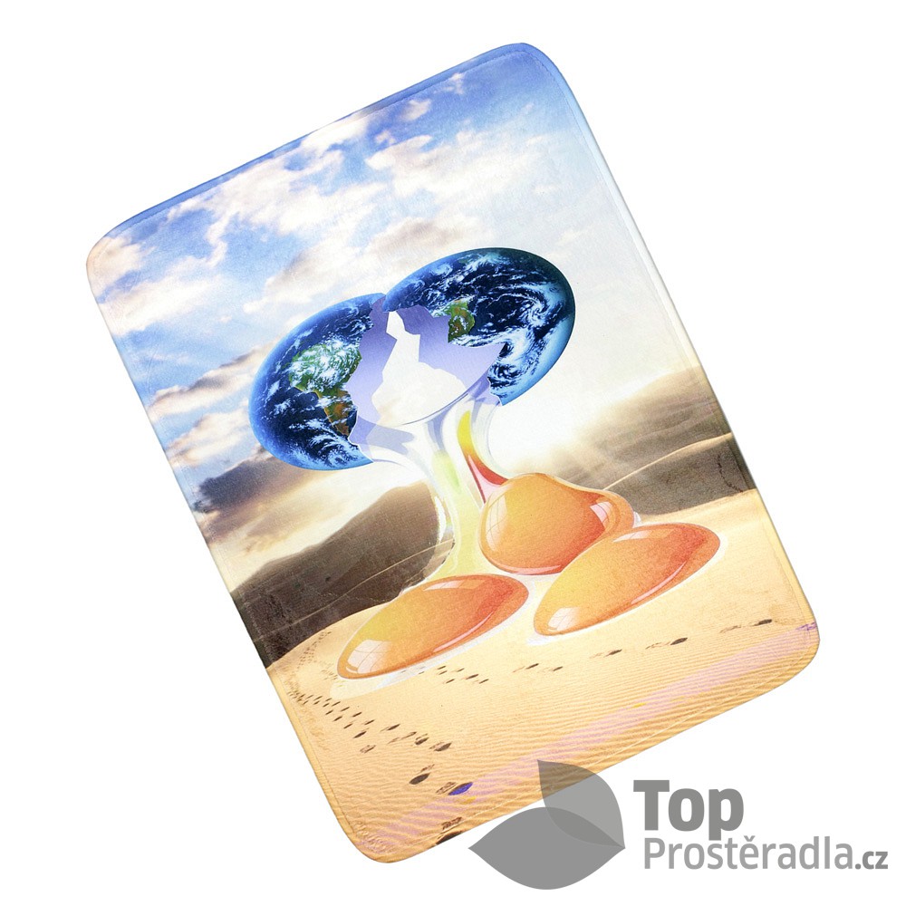 TP 3D Podlahová předložka 50x70 Earth egg
