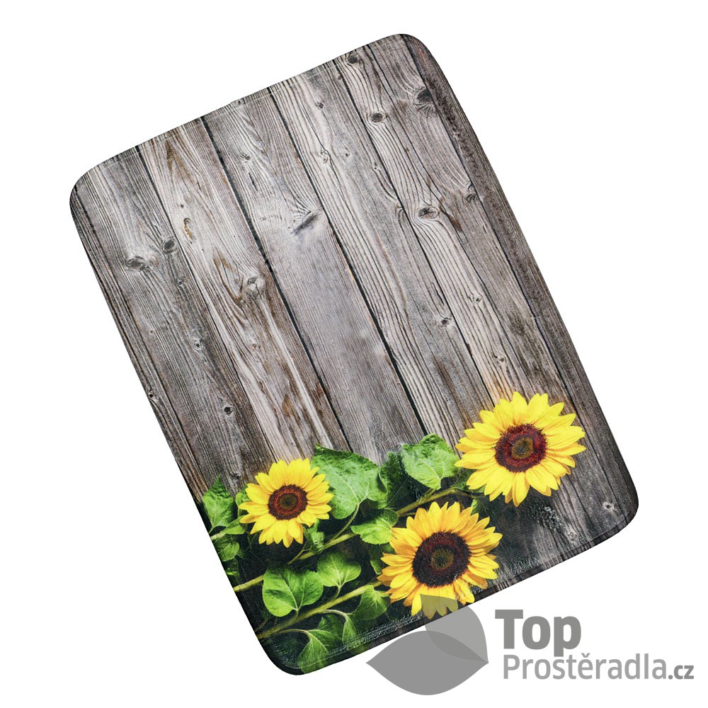 TP 3D Podlahová předložka 50x70 Slunečnice
