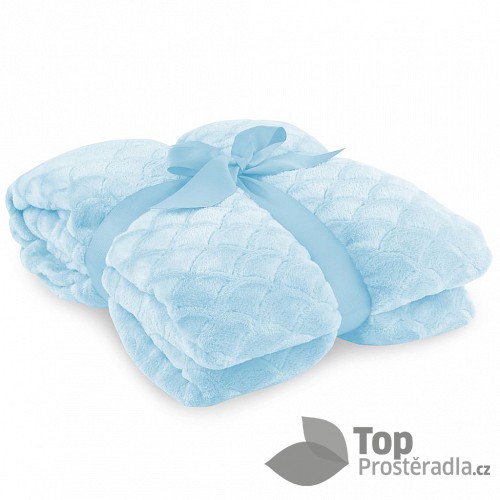Mikroflanelová deka Sardi Premium 150x200 - Baby blue