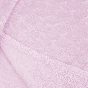 Velká mikroflanelová deka Sardi Premium 220x240 - Světle růžová