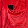 Mikroflanelová televizní deka Lazy 150x180 - Červená
