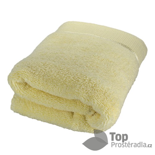 Froté ručník EXCLUSIVE TWIST ZERO - Světle žlutý