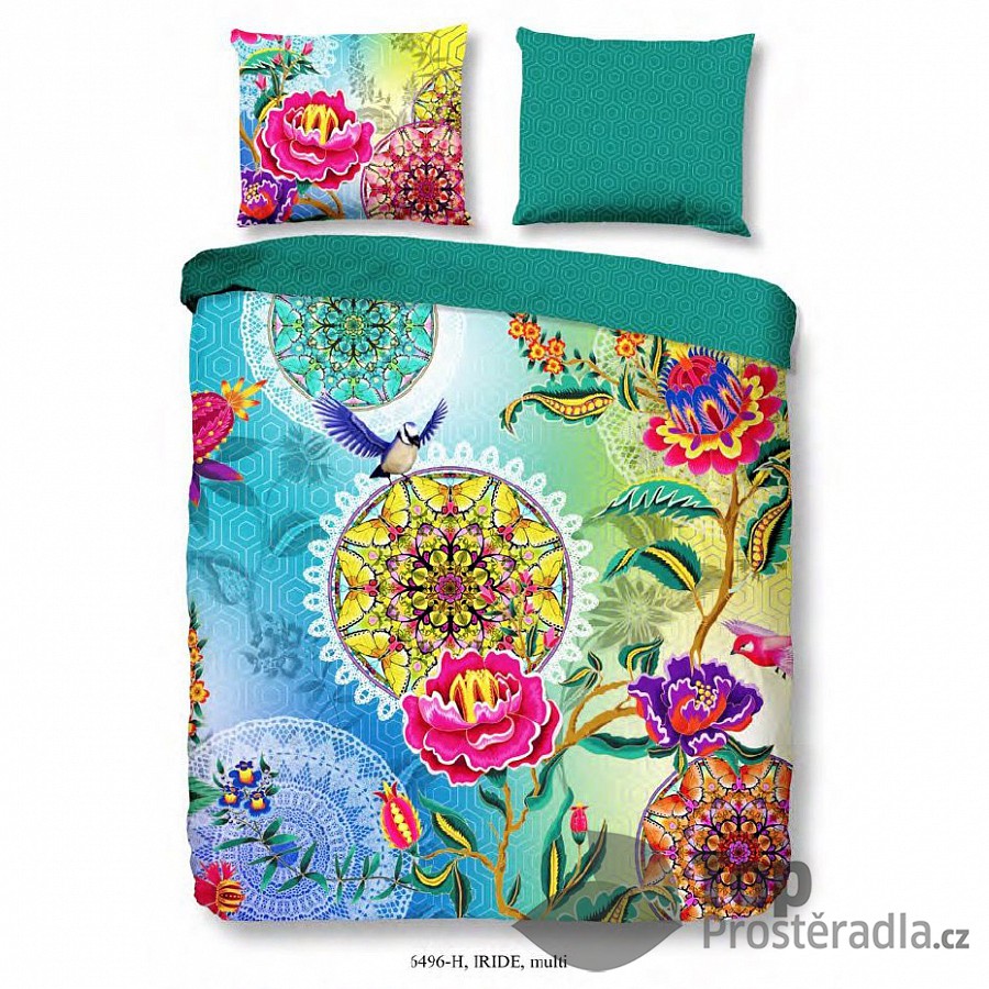 TOP Povlečení bavlněný satén HIP DeLuxe 140x200+70x90 Iride