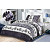 Mikroplyšové povlečení Premium 140x200+70x90 Sobíci fialoví