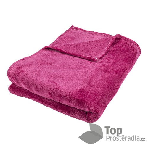 Mikroflanelová deka Premium 150x200 - Růžová