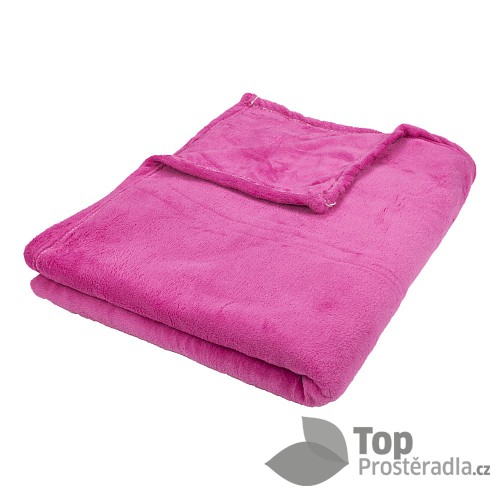 Mikroflanelová deka Premium 150x200 - Světle růžová
