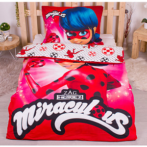Bavlněné povlečení 140x200+70x90 Miraculous