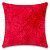 Luxusní povlak na polštářek s dlouhým vlasem 40x40 - Červená