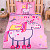 Bavlněné povlečení 140x200+70x90 Peppa Pig & unicorn