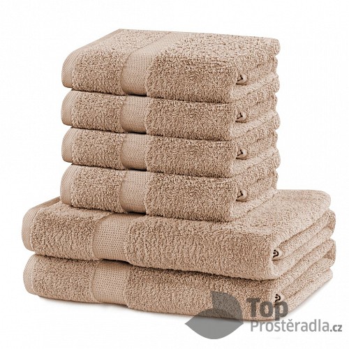 Set luxusních froté ručníků a osušek MARINA 4+2 Béžový